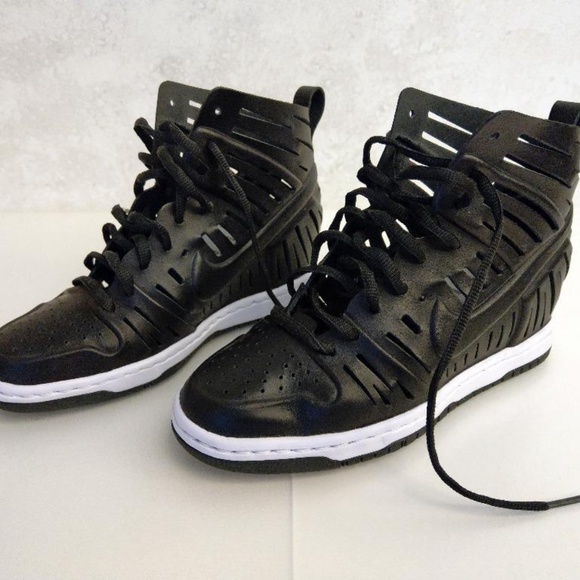 COPY - Nike Leather Joli Sky Hi High Wedge Dunk 2.0 - Picture 1 of 5